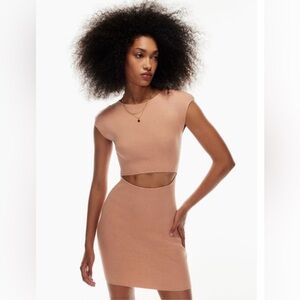Wilfred Free Cutout Knit Mini Dress